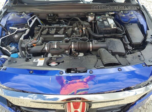 1HGCV1F34LA106490 2020 HONDA ACCORD Синий Вид задней части салона