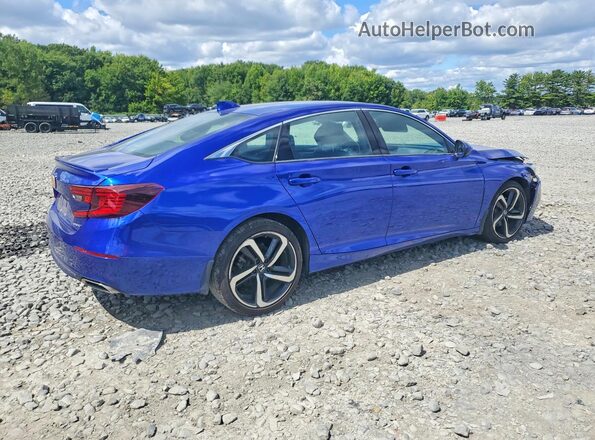 1HGCV1F34LA106490 2020 HONDA ACCORD Синий Задняя правая четверть