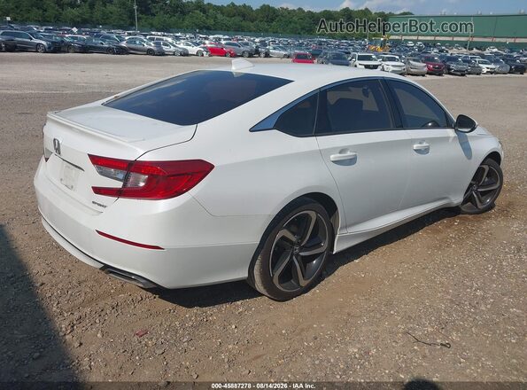 1HGCV1F34LA151395 2020 HONDA ACCORD White Задня права чверть