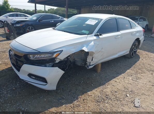 1HGCV1F34LA151395 2020 HONDA ACCORD White Передня ліва чверть