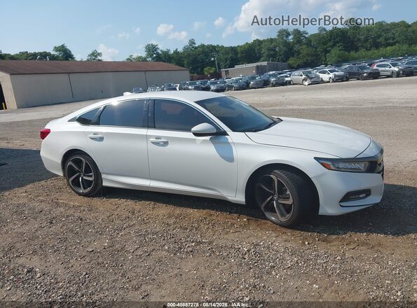 1HGCV1F34LA151395 2020 HONDA ACCORD White Вид задньої частини салону