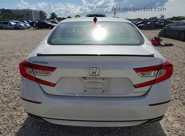 1HGCV1F34MA018699 2021 HONDA ACCORD Белый Вид сзади