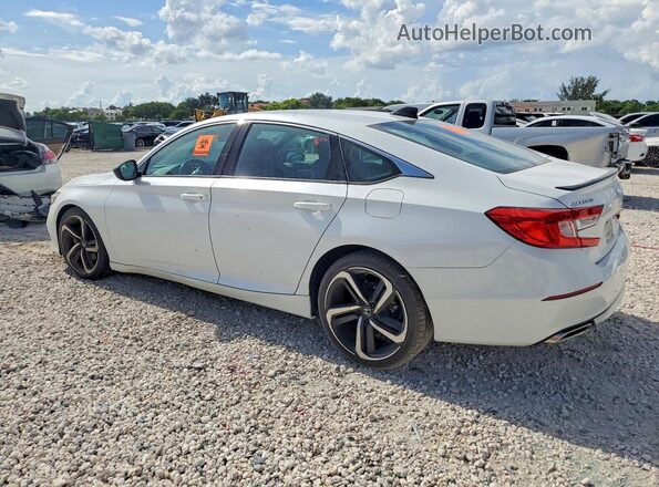 1HGCV1F34MA018699 2021 HONDA ACCORD Белый Задняя левая четверть