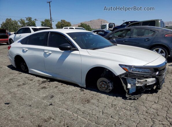 1HGCV1F34MA071872 2021 HONDA ACCORD White Передня права чверть
