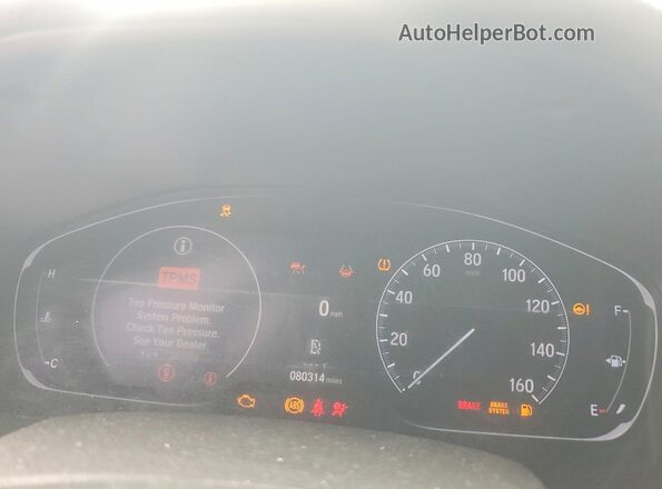 1HGCV1F34MA071872 2021 HONDA ACCORD White Вид щитка приладів
