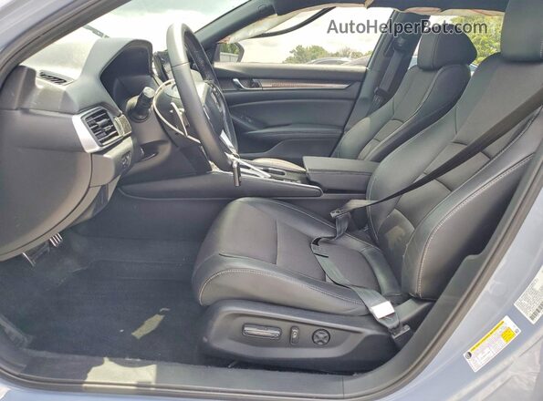 1HGCV1F34MA074741 2021 HONDA ACCORD Gray წინა სალონის ხედი