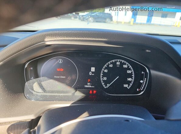 1HGCV1F34MA090566 2021 HONDA ACCORD Black ხელსაწყოთა პანელის ხედი