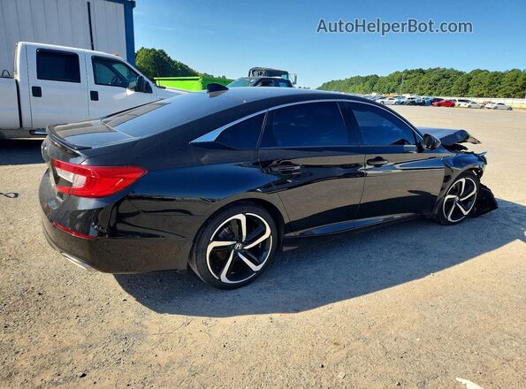 1HGCV1F34MA090566 2021 HONDA ACCORD Black უკანა მარჯვენა