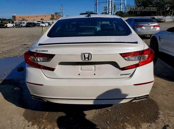1HGCV1F34NA036668 2022 HONDA ACCORD White უკანა ხედი