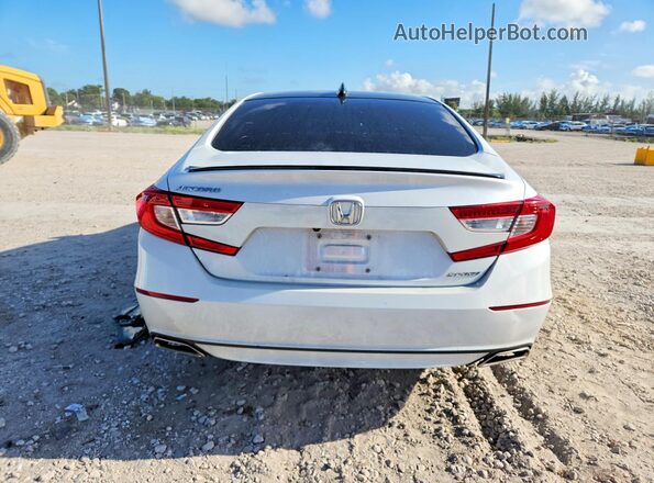 1HGCV1F34NA043541 2022 HONDA ACCORD White Widok z tyłu