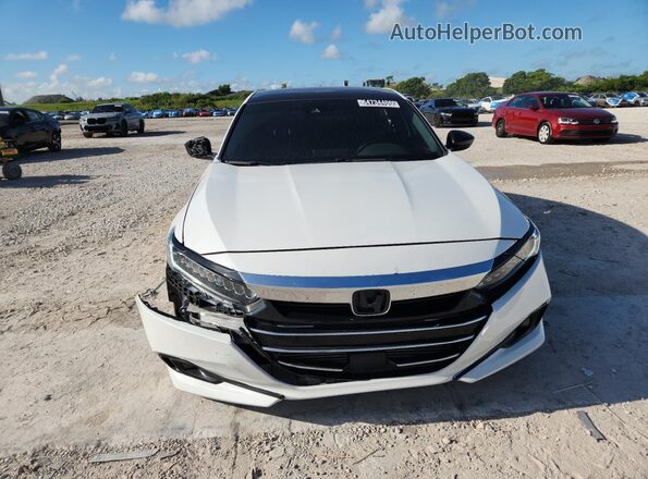 1HGCV1F34NA043541 2022 HONDA ACCORD White Widok wnętrza 360 stopni