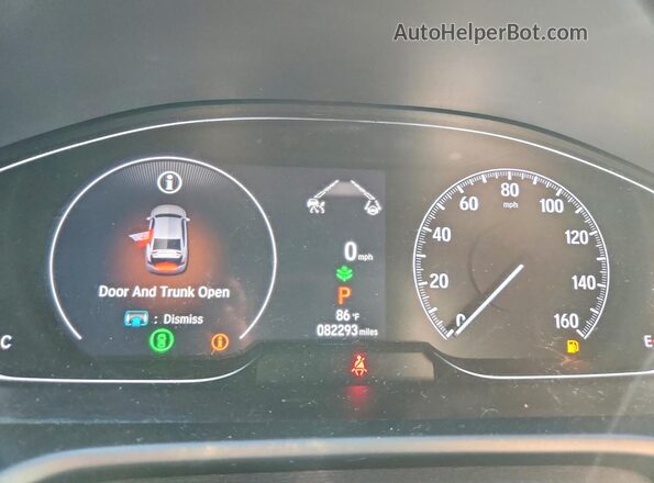 1HGCV1F34NA043541 2022 HONDA ACCORD White Widok zestawu wskaźników