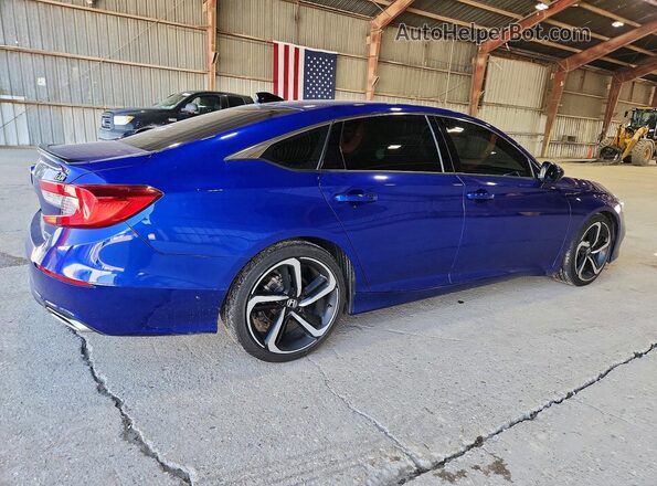 1HGCV1F34NA048674 2022 HONDA ACCORD Blue Задня права чверть