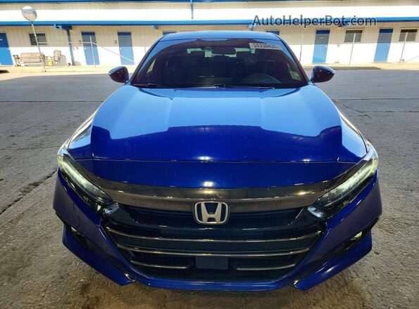 1HGCV1F34NA048674 2022 HONDA ACCORD Blue Вид спереду