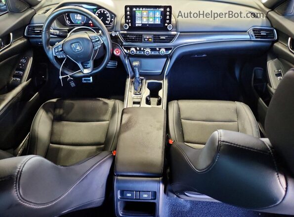 1HGCV1F34NA048674 2022 HONDA ACCORD Blue Вид панелі приладів