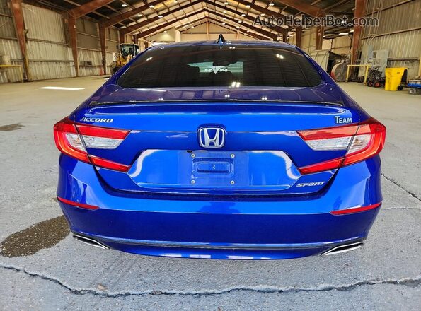 1HGCV1F34NA048674 2022 HONDA ACCORD Blue Вид ззаду
