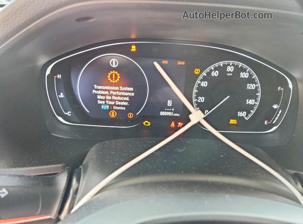 1HGCV1F35JA065591 2018 HONDA ACCORD Red Вид щитка приладів