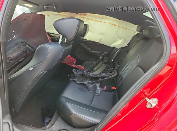 1HGCV1F35JA073626 2018 HONDA ACCORD Red Rear seats view