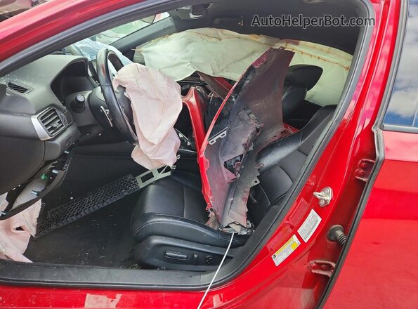 1HGCV1F35JA073626 2018 HONDA ACCORD Red Front interior view