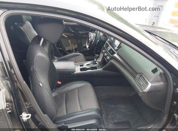 1HGCV1F35JA166386 2018 HONDA ACCORD Black Widok wnętrza z przodu