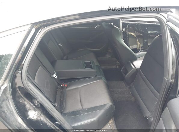 1HGCV1F35JA166386 2018 HONDA ACCORD Black Widok naklejki z numerem VIN