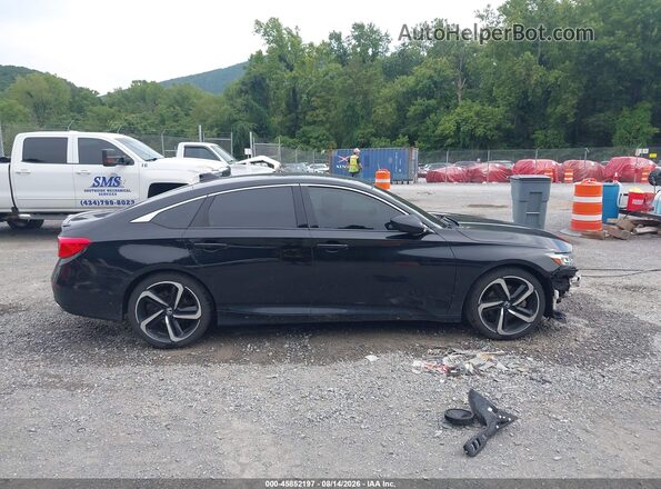 1HGCV1F35JA166386 2018 HONDA ACCORD Black Widok wnętrza 360 stopni