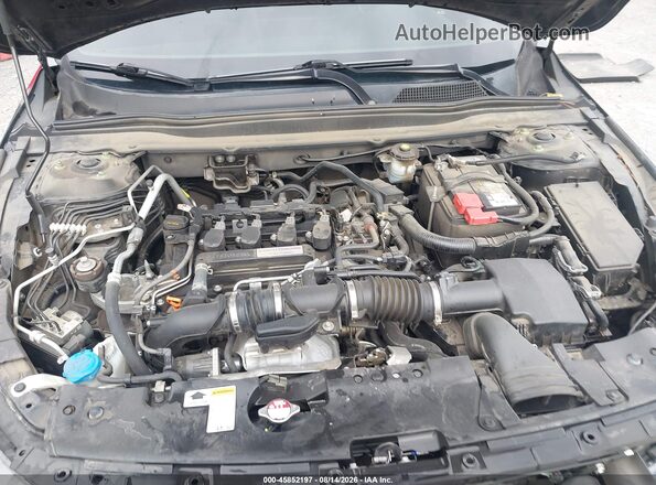 1HGCV1F35JA166386 2018 HONDA ACCORD Black Widok z tyłu