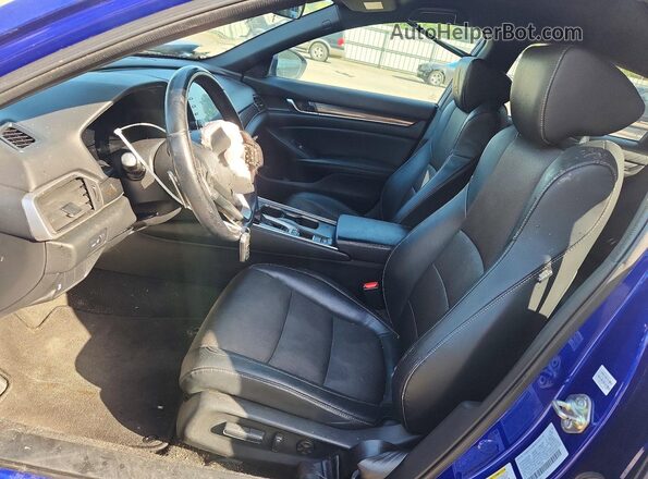 1HGCV1F35JA175136 2018 HONDA ACCORD Blue Widok wnętrza z przodu
