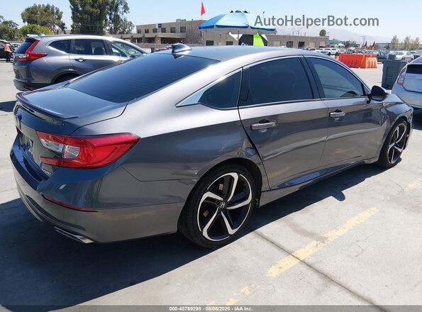 1HGCV1F35JA206563 2018 HONDA ACCORD Gray Tył prawy