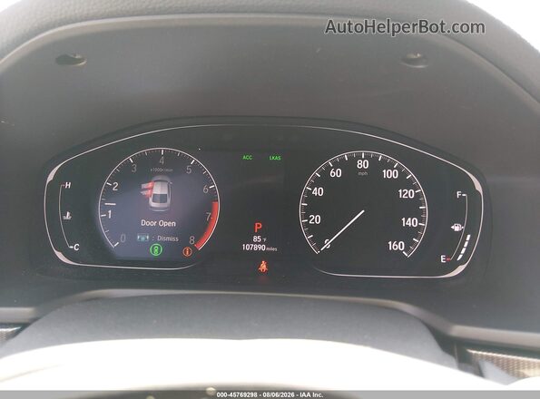 1HGCV1F35JA206563 2018 HONDA ACCORD Gray Widok tylnych siedzeń