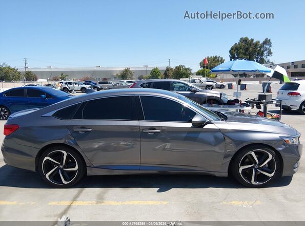 1HGCV1F35JA206563 2018 HONDA ACCORD Gray Widok wnętrza z tyłu