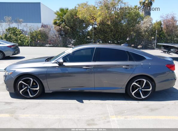 1HGCV1F35JA206563 2018 HONDA ACCORD Gray Widok wnętrza 360 stopni
