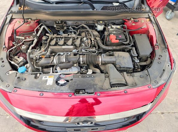 1HGCV1F35JA217773 2018 HONDA ACCORD Red Սալոնի հետևի տեսք