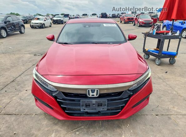 1HGCV1F35JA217773 2018 HONDA ACCORD Red Դիմացի տեսք