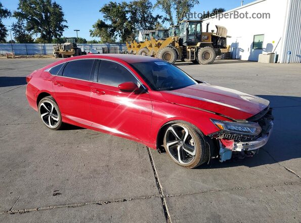 1HGCV1F35JA240115 2018 HONDA ACCORD Red წინა მარჯვენა