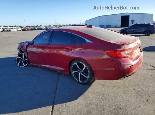 1HGCV1F35JA240115 2018 HONDA ACCORD Red უკანა მარცხენა