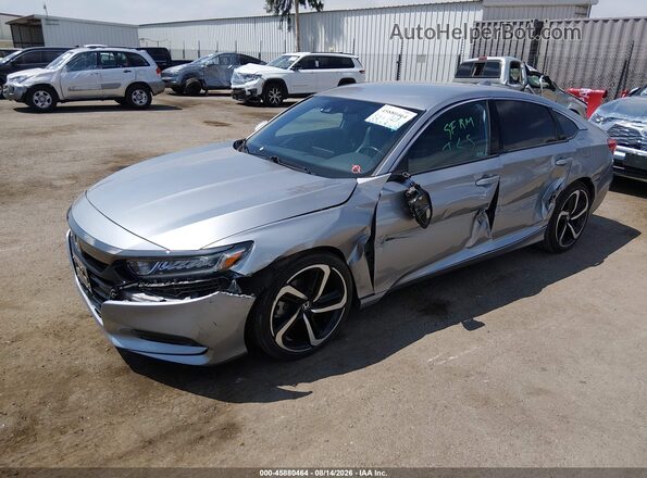 1HGCV1F35KA011340 2019 HONDA ACCORD Серебряный Передняя левая четверть