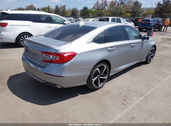 1HGCV1F35KA011340 2019 HONDA ACCORD Серебряный Задняя правая четверть