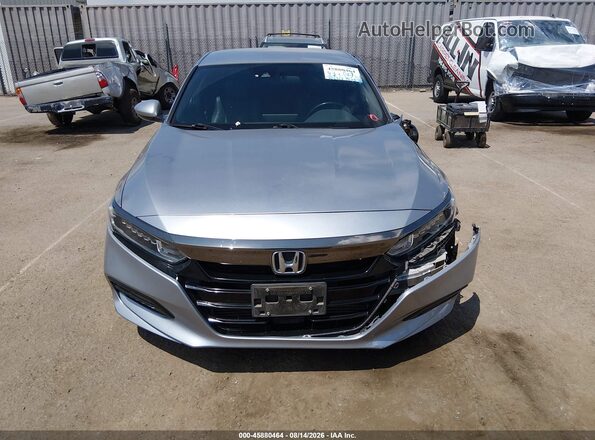 1HGCV1F35KA011340 2019 HONDA ACCORD Серебряный Вид задней части салона