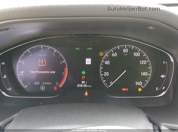1HGCV1F35KA011340 2019 HONDA ACCORD Серебряный Вид задних сидений