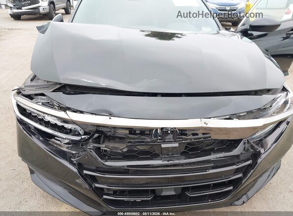 1HGCV1F35KA047710 2019 HONDA ACCORD Black წინა ხედი