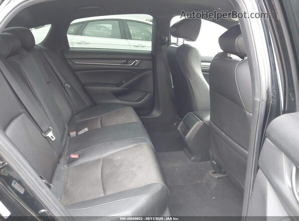 1HGCV1F35KA047710 2019 HONDA ACCORD Black VIN კოდის სტიკერის ხედი