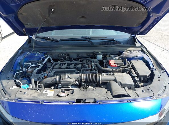 1HGCV1F35KA100681 2019 HONDA ACCORD Синий Вид сзади