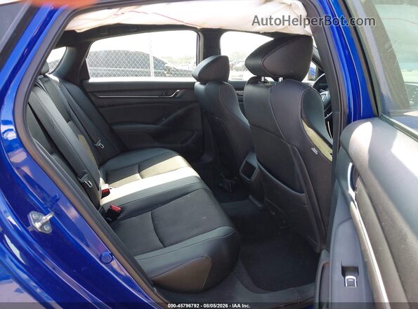 1HGCV1F35KA100681 2019 HONDA ACCORD Синий Вид наклейки с VIN-кодом