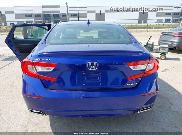 1HGCV1F35KA100681 2019 HONDA ACCORD Синий 