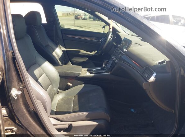 1HGCV1F35KA121871 2019 HONDA ACCORD Black Front interior view
