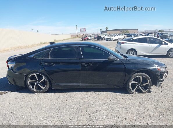 1HGCV1F35KA121871 2019 HONDA ACCORD Black Rear interior view