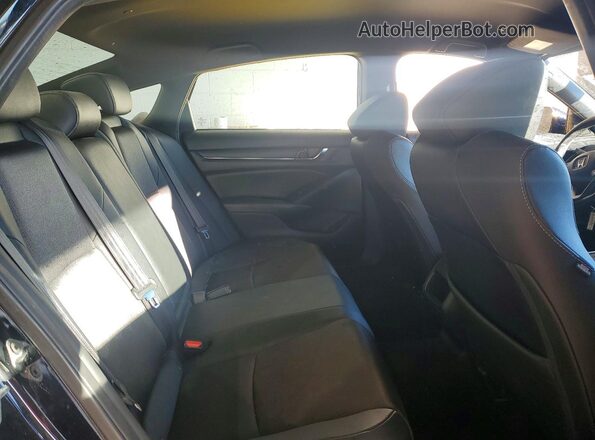 1HGCV1F35KA122440 2019 HONDA ACCORD Black Вид задніх сидінь