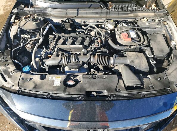 1HGCV1F35KA122440 2019 HONDA ACCORD Black Вид задньої частини салону