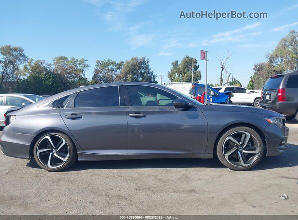 1HGCV1F35KA162887 2019 HONDA ACCORD Gray Панорамний вид салону 360°